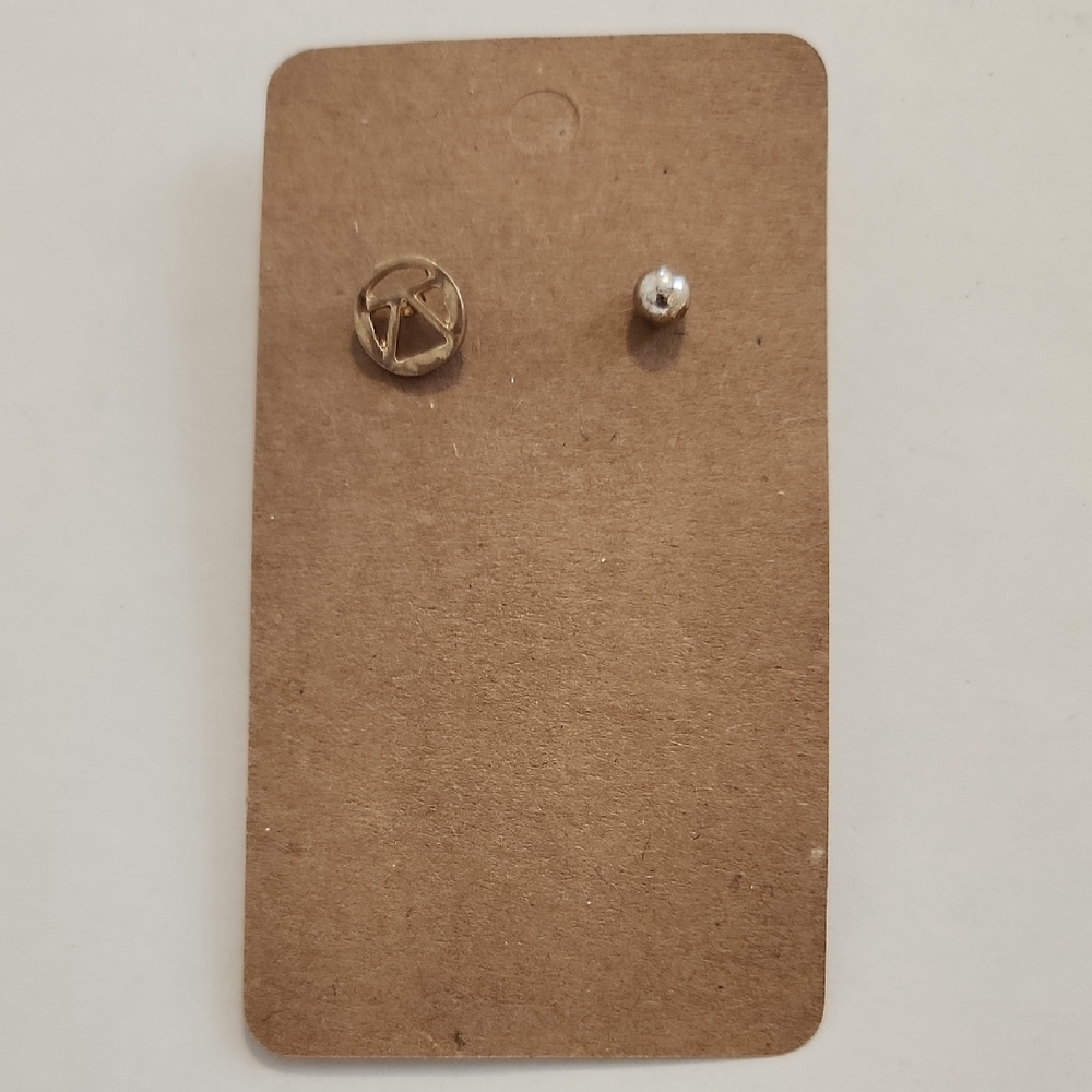 Gold Tone Circle Knot Stud Earrings - Women Jewelry
